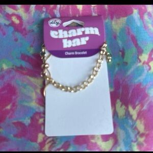 Gold Chain Charm Bracelet -